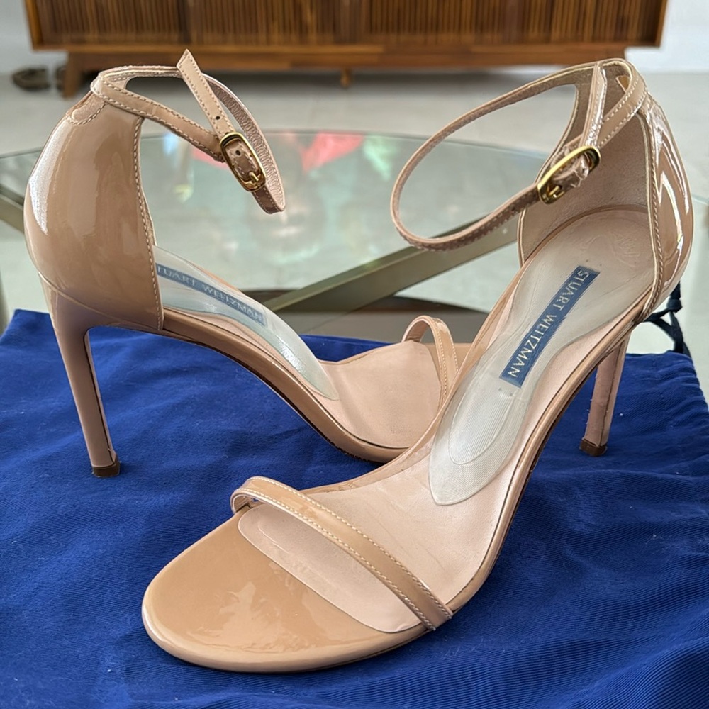 Stuart Weitzman Women’s 8 Nudistsong Patent Heel
